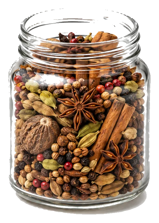 Wholesale spices filled into a shelf-ready retail jar